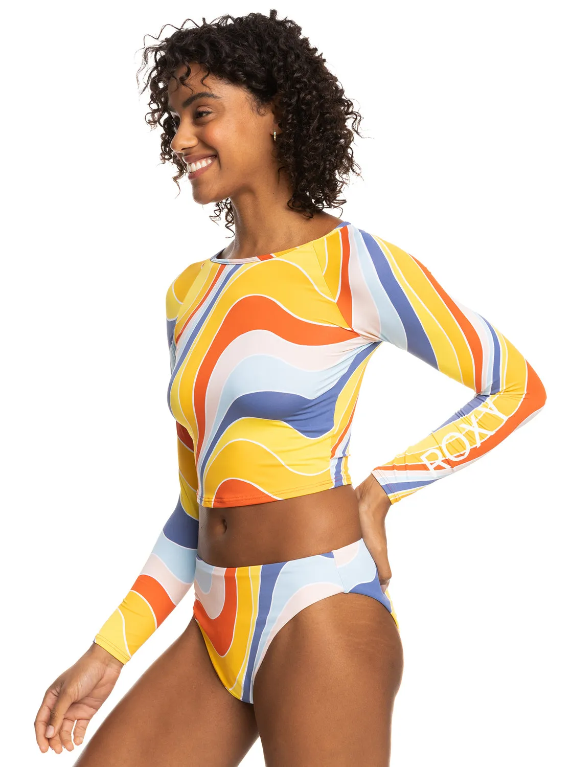 Crop Top Long Sleeve Rashguard - Tiger Lily Cruz sold by Roxy product image thumbnail 2