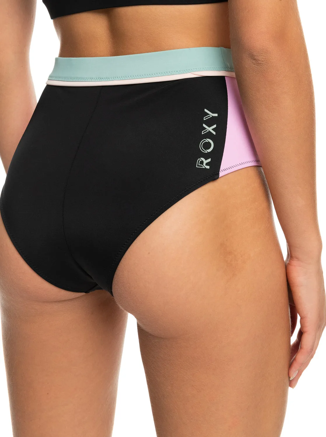 Roxy Active High Waist Bikini Bottoms - Anthracite sold by Roxy product image thumbnail 5