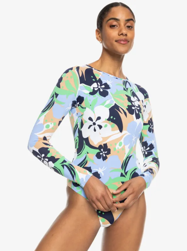 Fashion Long Sleeve Swimsuit - Vintage Indigo Archive Roxy sold by Roxy