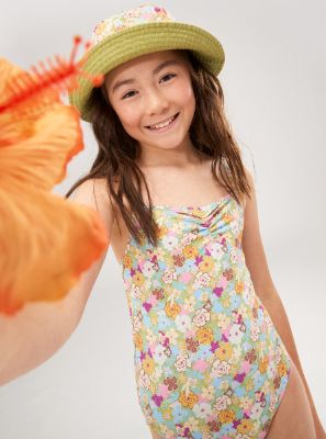Girls 7-16 Nostalgic Seaside One-Piece Swimsuit - Fern Memories sold by Roxy