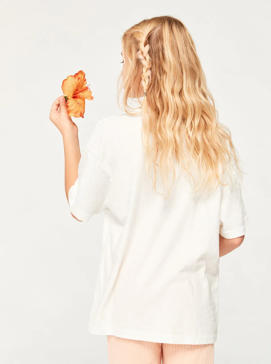 Girls 4-16 Cosmic Window Oversized Boyfriend T-Shirt - Snow White sold by Roxy product image thumbnail 5