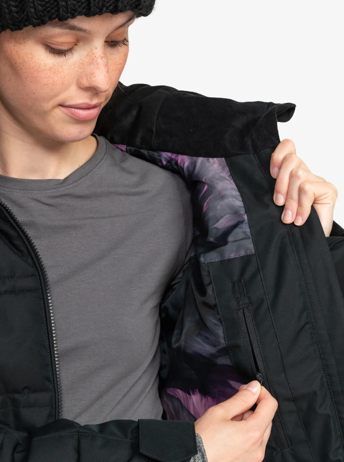 Quinn Technical Snow Jacket - True Black sold by Roxy product image thumbnail 5