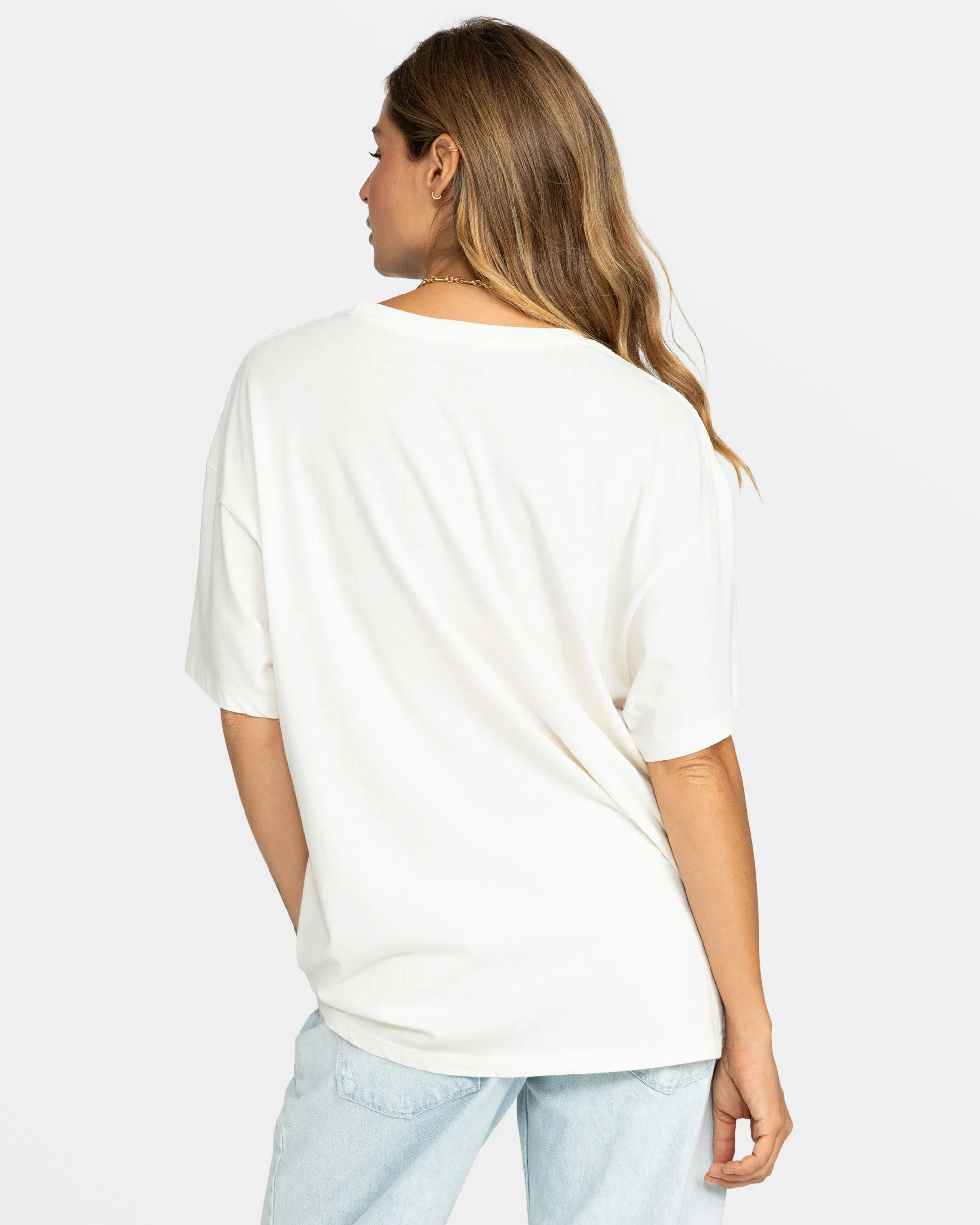 Tour De Roxy Oversized T-Shirt - Egret sold by Roxy product image thumbnail 3