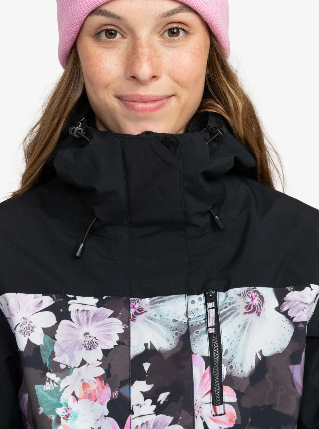 Roxy Jetty 3-In-1 Technical Snow Jacket - True Black Blurry Flower sold by Roxy product image thumbnail 3