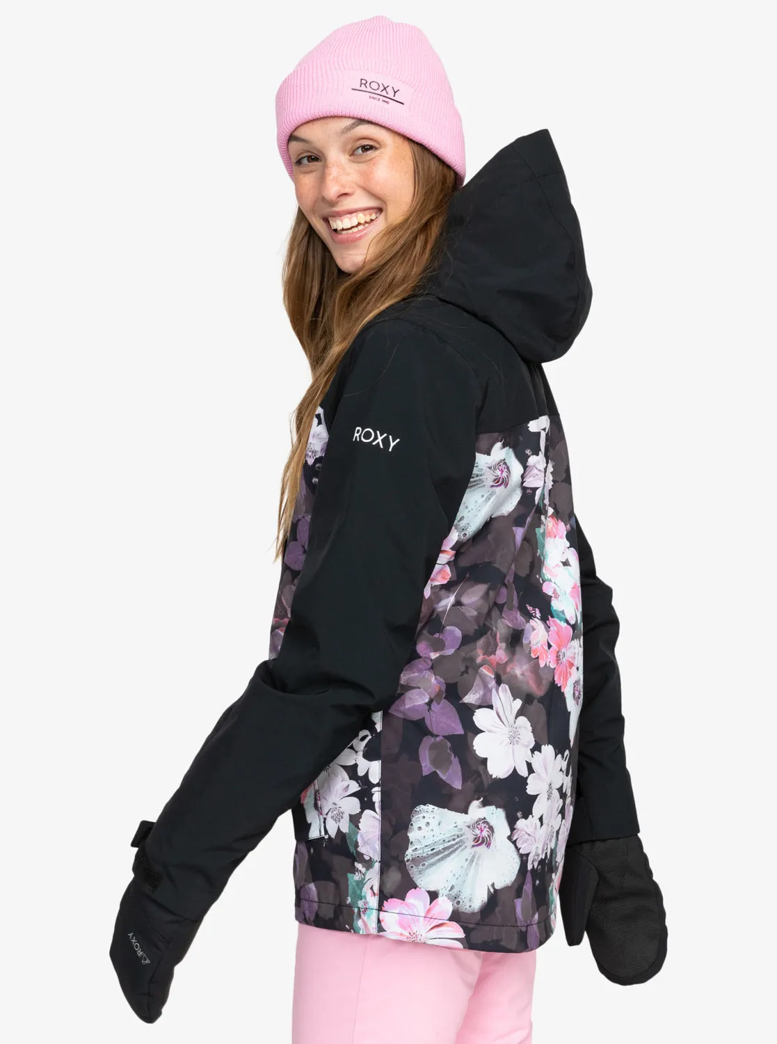Roxy Jetty 3-In-1 Technical Snow Jacket - True Black Blurry Flower sold by Roxy product image thumbnail 2