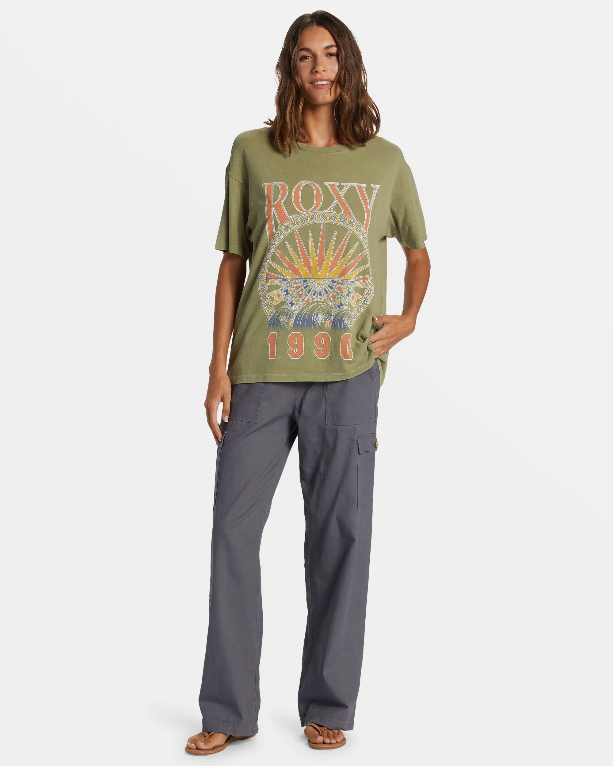 Surfs Up T-Shirt - Oil Green sold by Roxy product image thumbnail 3