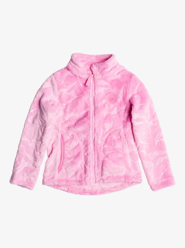 Girls 2-7 Mini Igloo Technical Zip-Up Hooded Fleece - Pink Frosting sold by Roxy