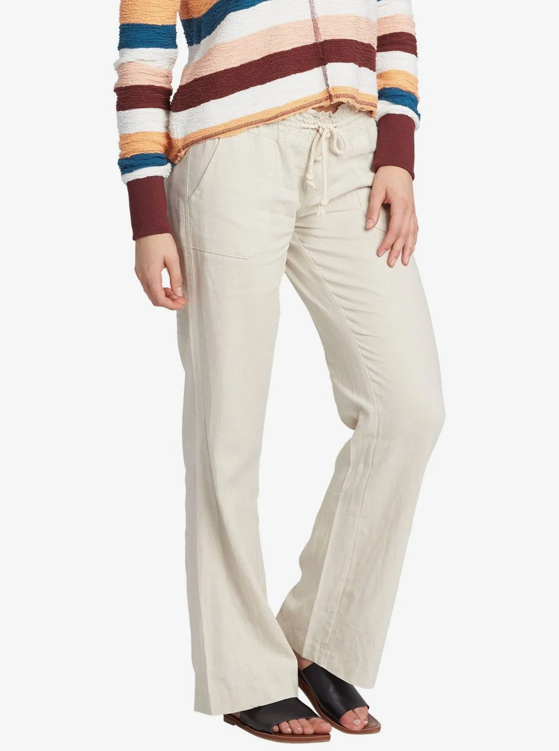 Oceanside Flared Pants - Stone sold by Roxy product image thumbnail 5