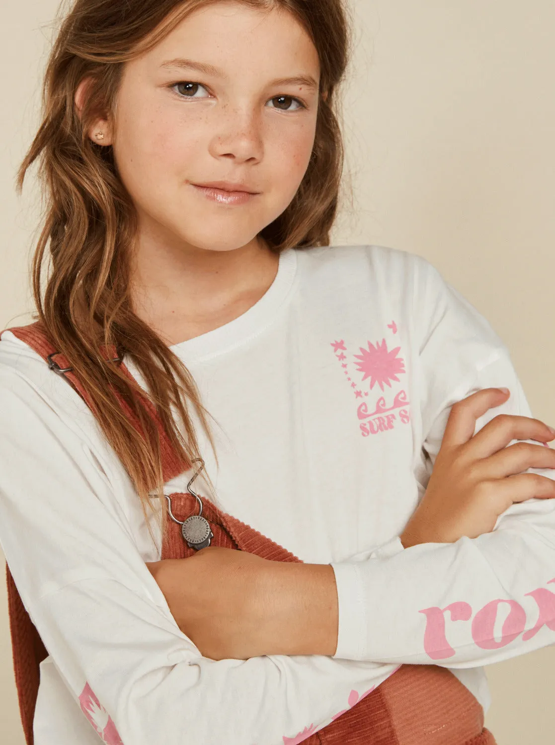 Girls 4-16 All You Never Say Long Sleeve T-Shirt - Snow White sold by Roxy