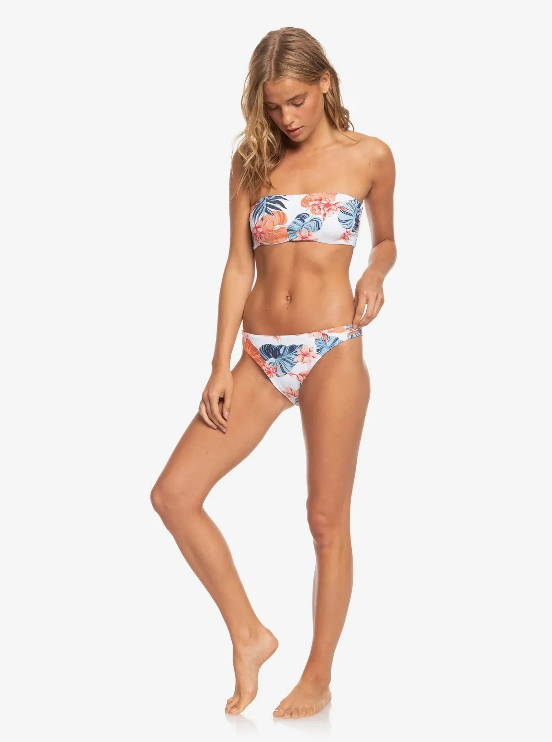 Printed Beach Classics Full Bikini Bottoms - Bright White Standar S sold by Roxy product image thumbnail 4