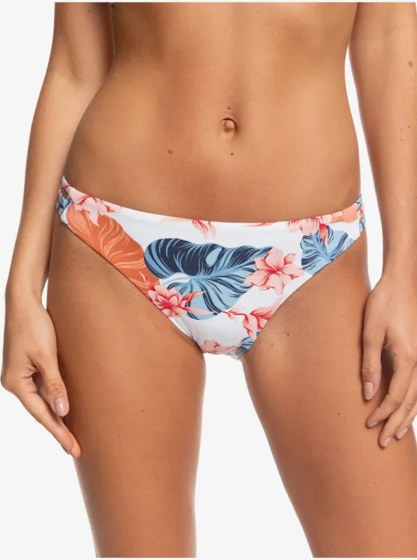 Printed Beach Classics Full Bikini Bottoms - Bright White Standar S sold by Roxy