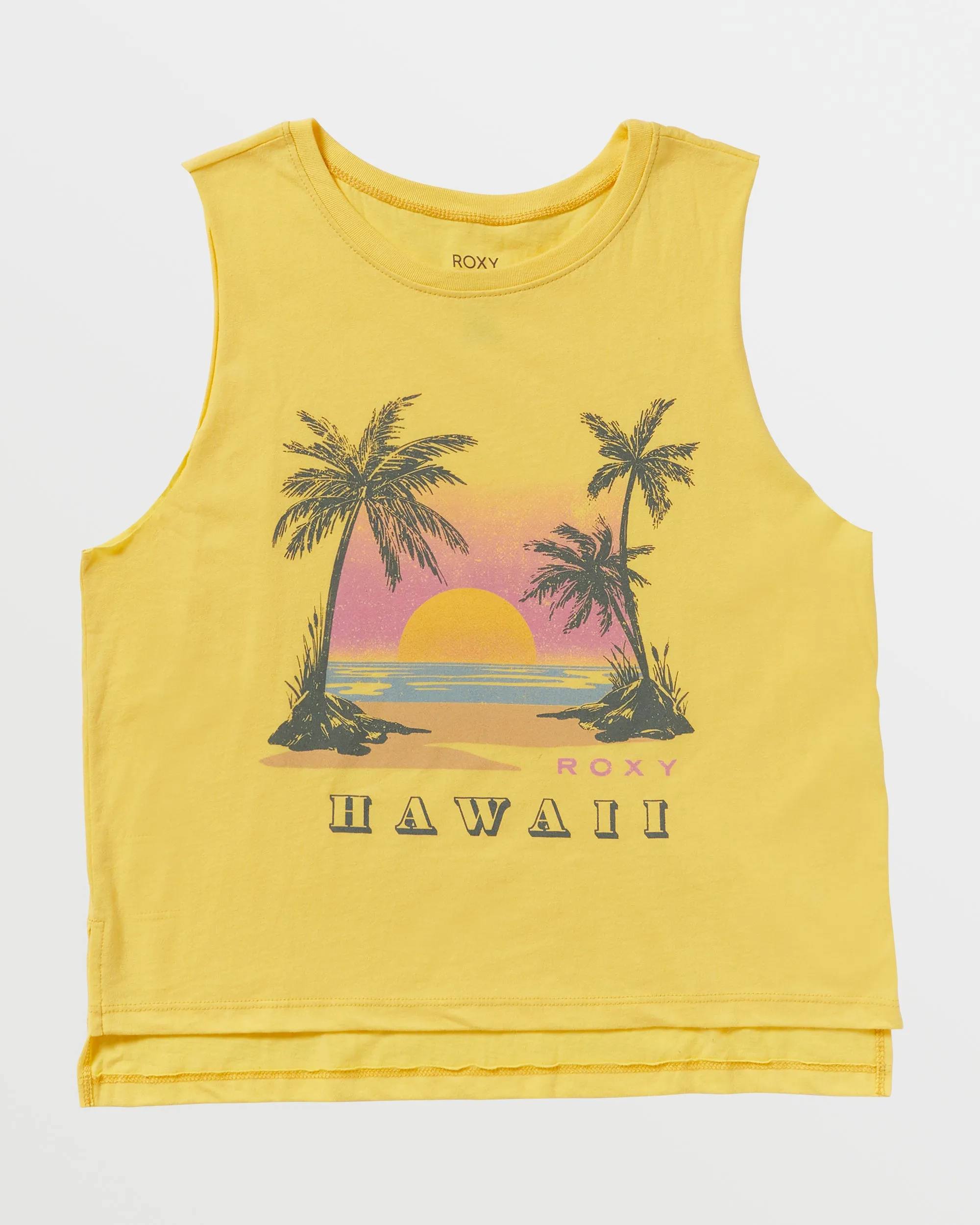 Sunset Beach Hawaii Tank - Banana Cream sold by Roxy