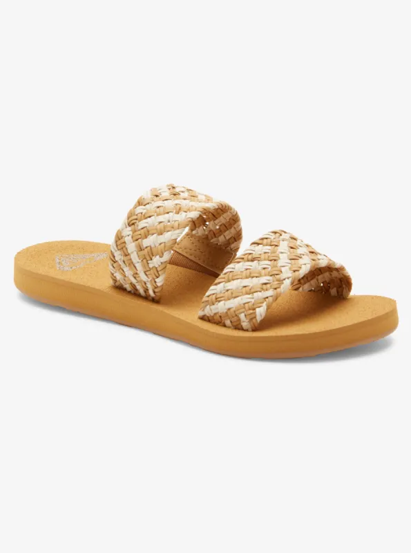 Porto Slide II Slide Sandals - Natural sold by Roxy