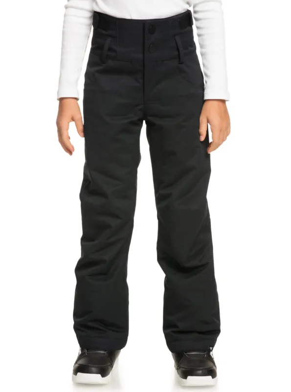 Girls' 4-16 Diversion Technical Snow Pants - True Black sold by Roxy