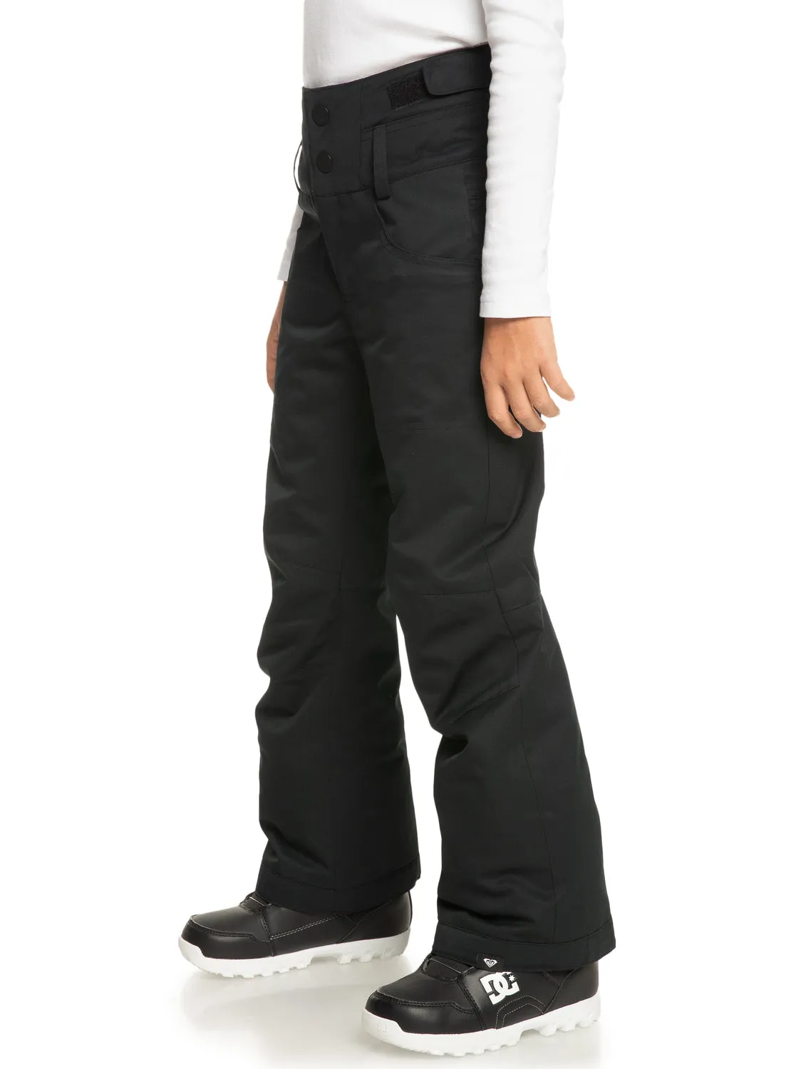 Girls' 4-16 Diversion Technical Snow Pants - True Black sold by Roxy product image thumbnail 2