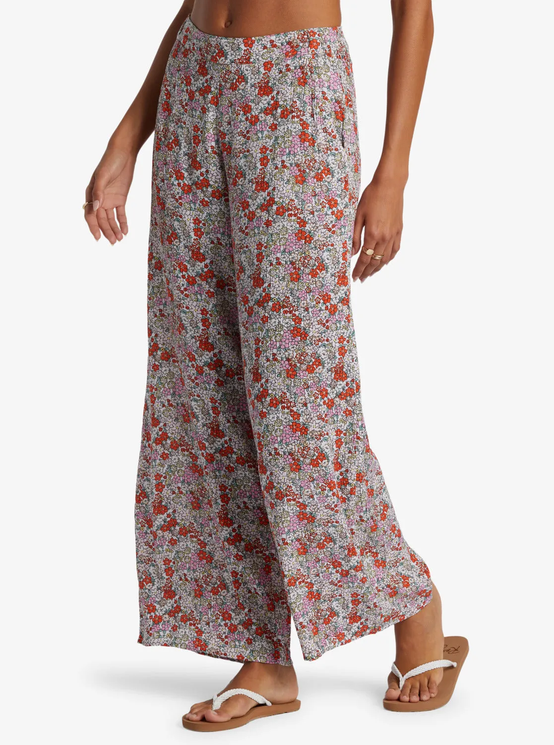 Midnight New Avenue Lightweight Pants - Tiger Lily Autumn Ditsy sold by Roxy product image thumbnail 2