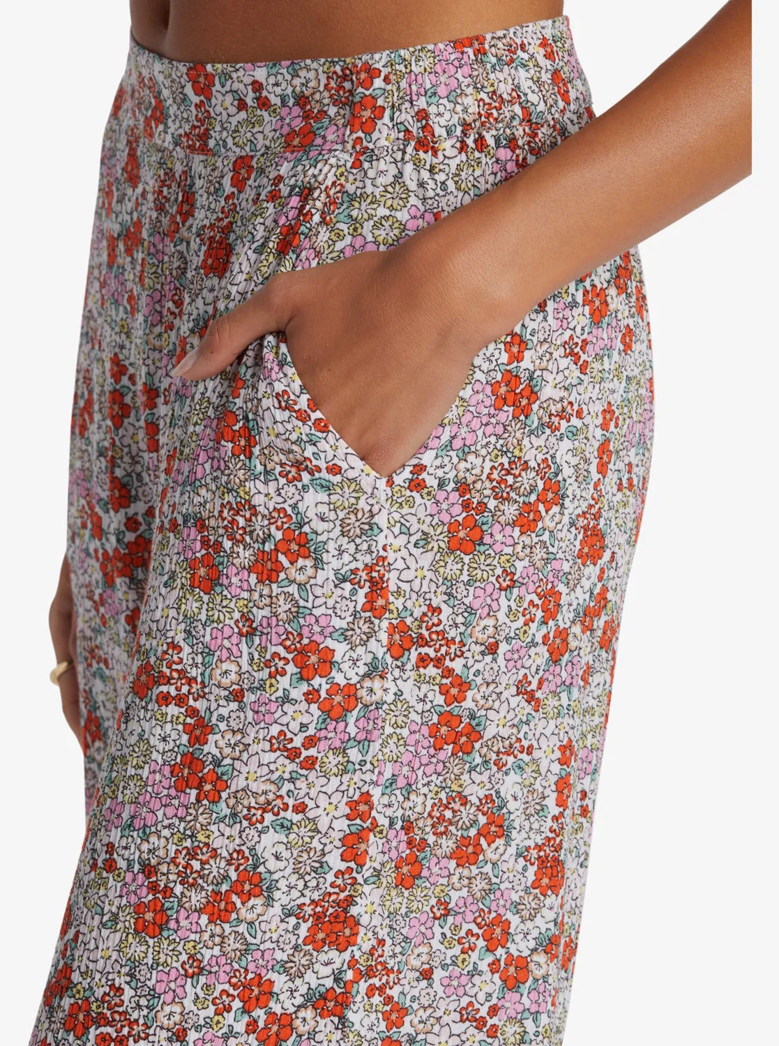 Midnight New Avenue Lightweight Pants - Tiger Lily Autumn Ditsy sold by Roxy product image thumbnail 3