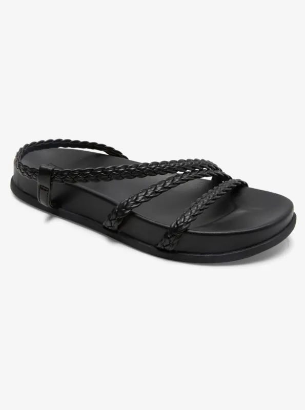 Ymani Sandals - Black made by Roxy