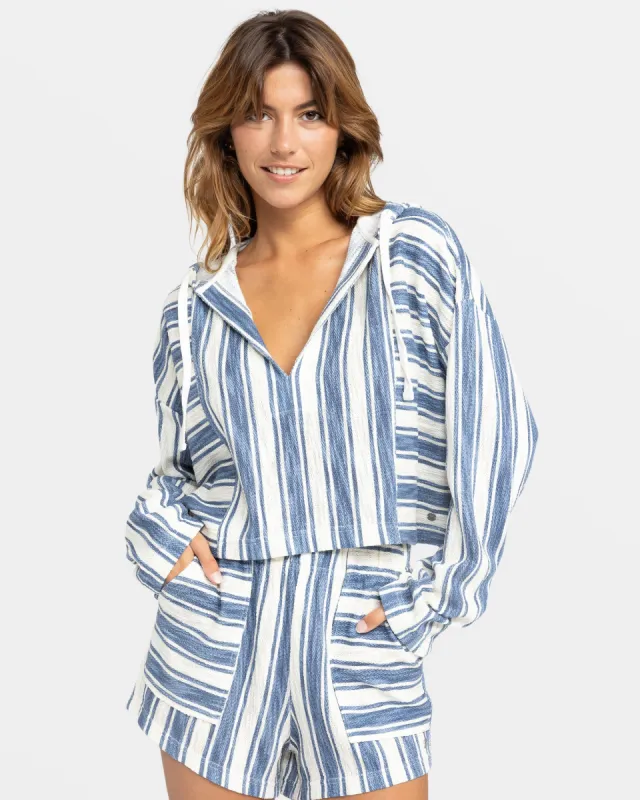 Todos Santos Oversized Hoodie - Wild Wind Sandy Stripe sold by Roxy
