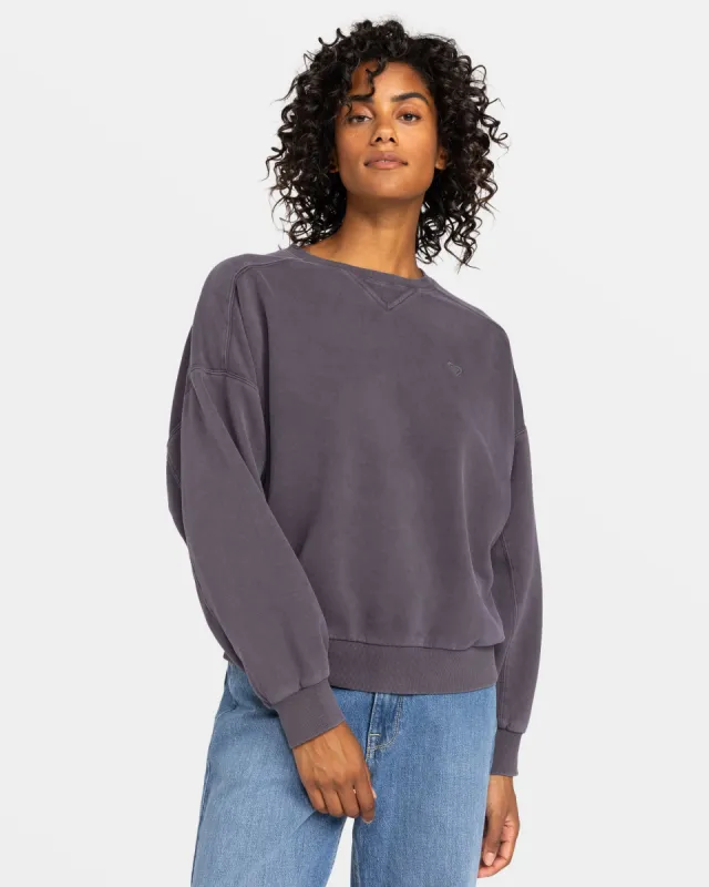 Oasis Haze Pullover Sweatshirt - Phantom sold by Roxy