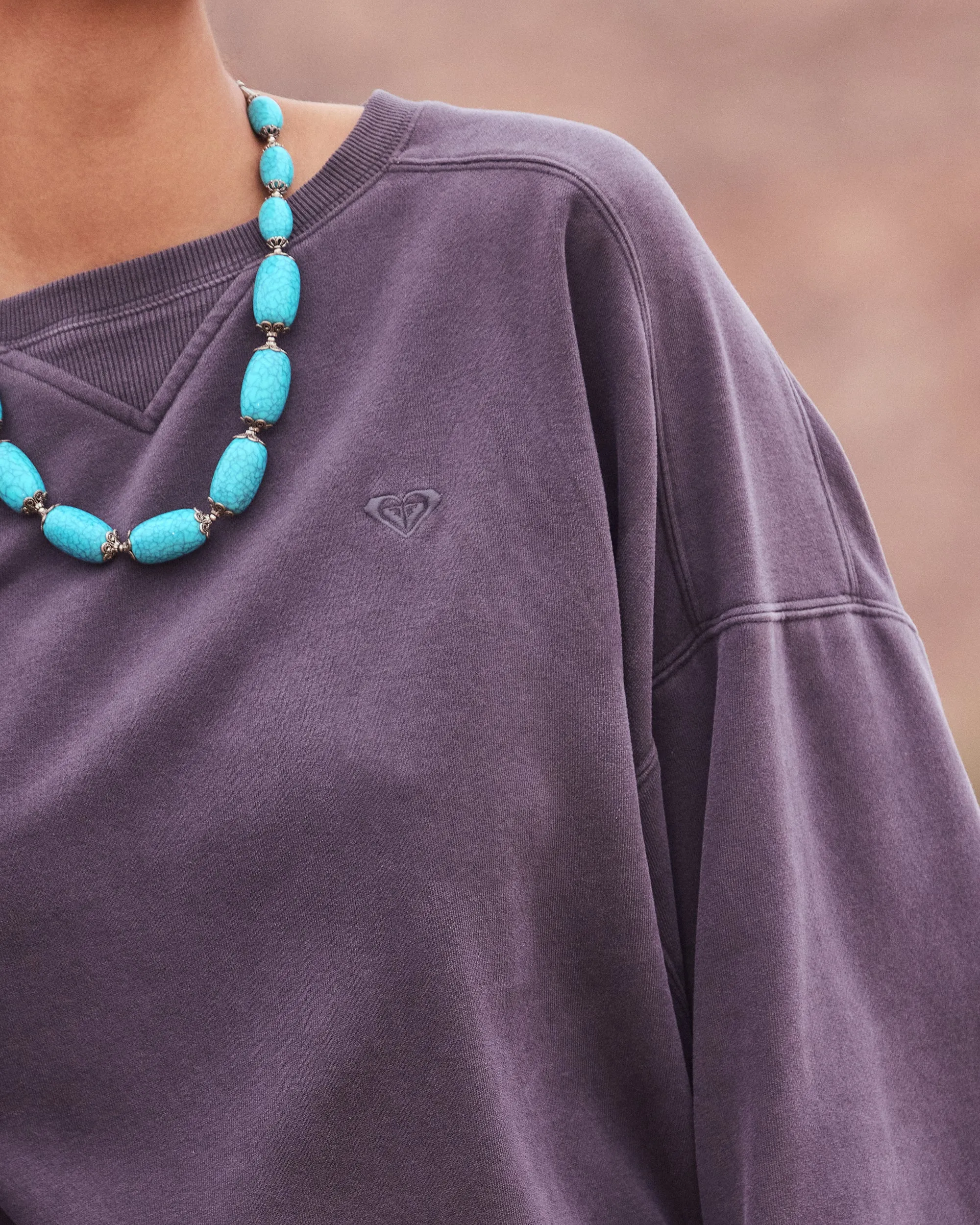 Oasis Haze Pullover Sweatshirt - Phantom sold by Roxy product image thumbnail 3