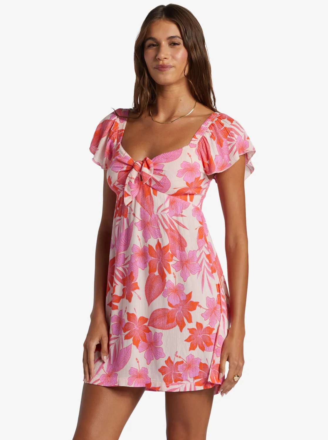 Oceanview Mini Dress - Pale Dogwood Lhibiscus sold by Roxy product image thumbnail 2
