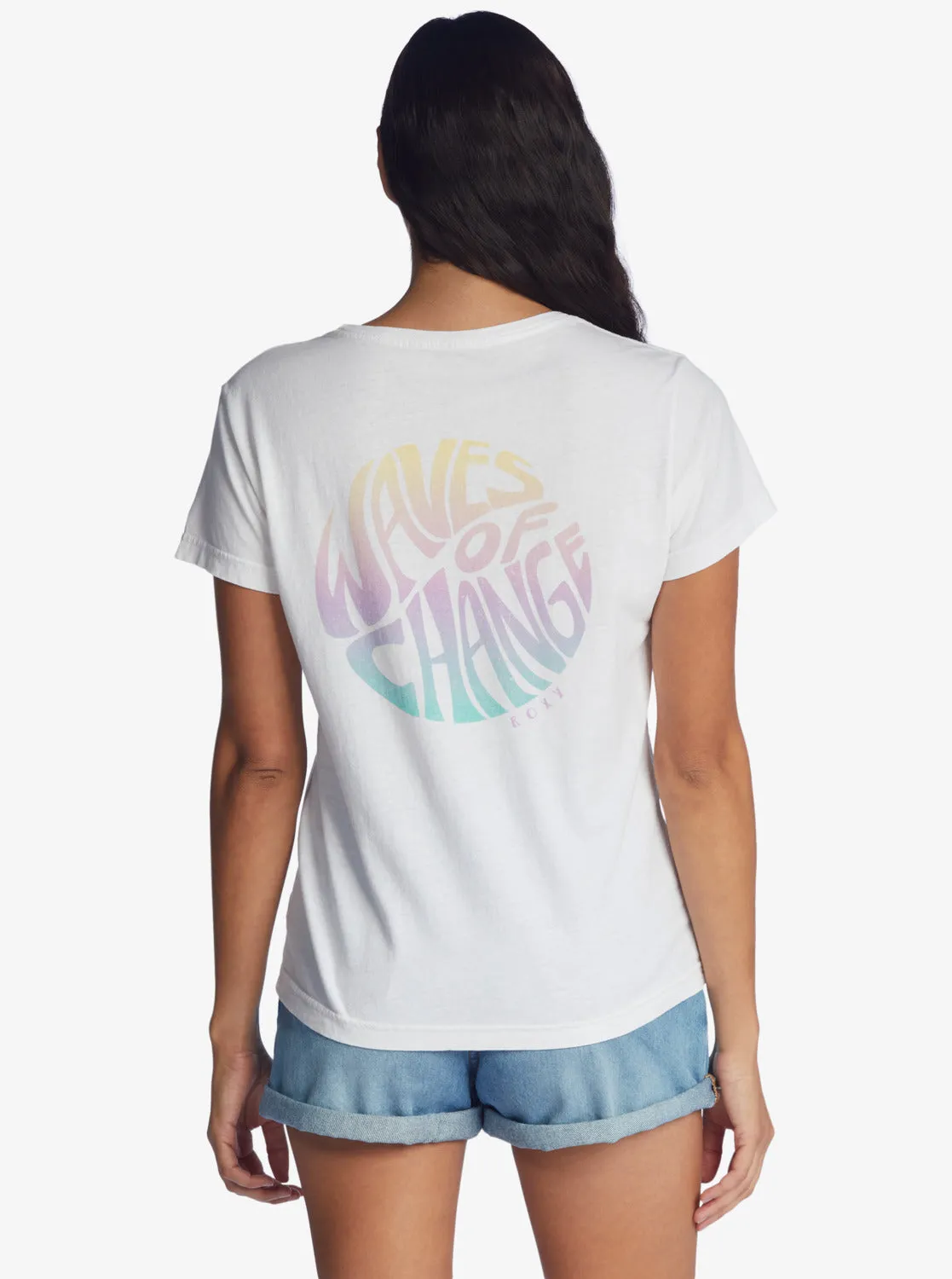 Waves Of Change Boyfriend T-Shirt - Snow White sold by Roxy product image thumbnail 5