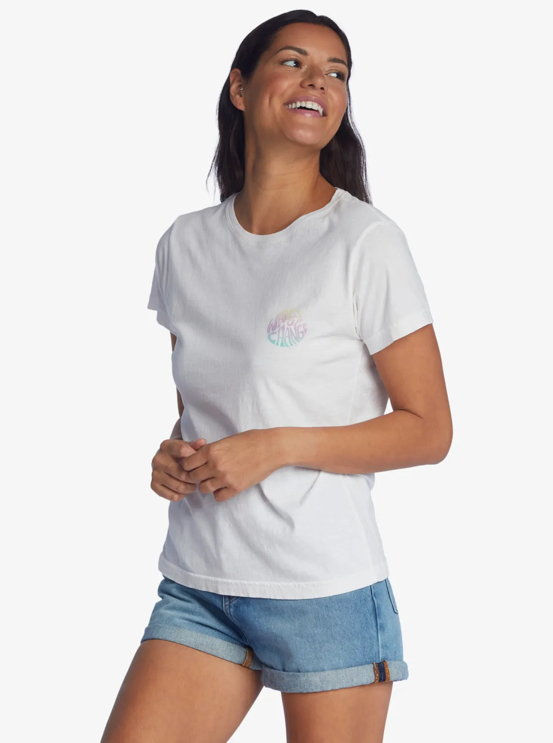 Waves Of Change Boyfriend T-Shirt - Snow White sold by Roxy product image thumbnail 2