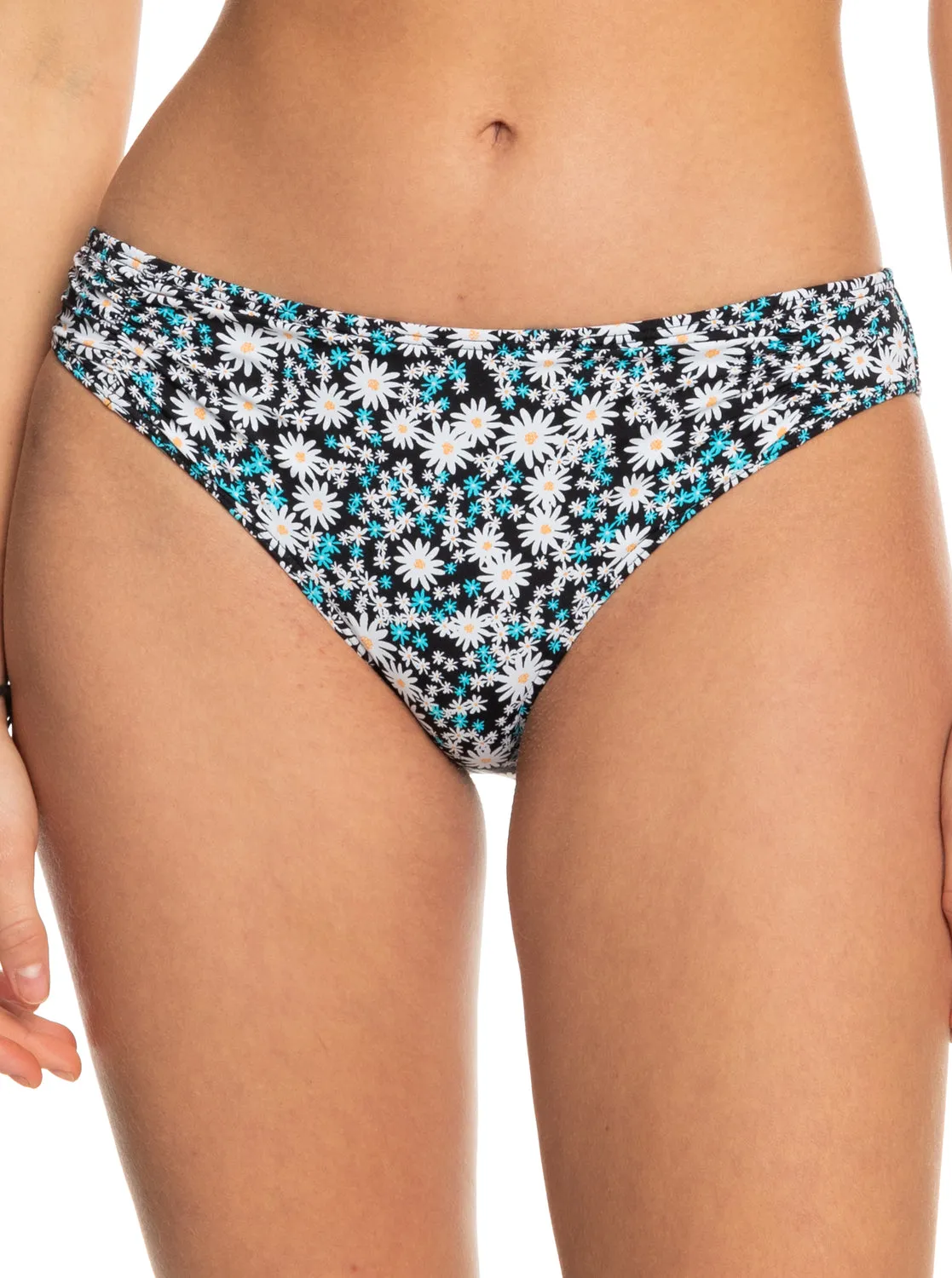 Printed Beach Classics Hipster Bikini Bottom - Anthracite Cute Daisies sold by Roxy