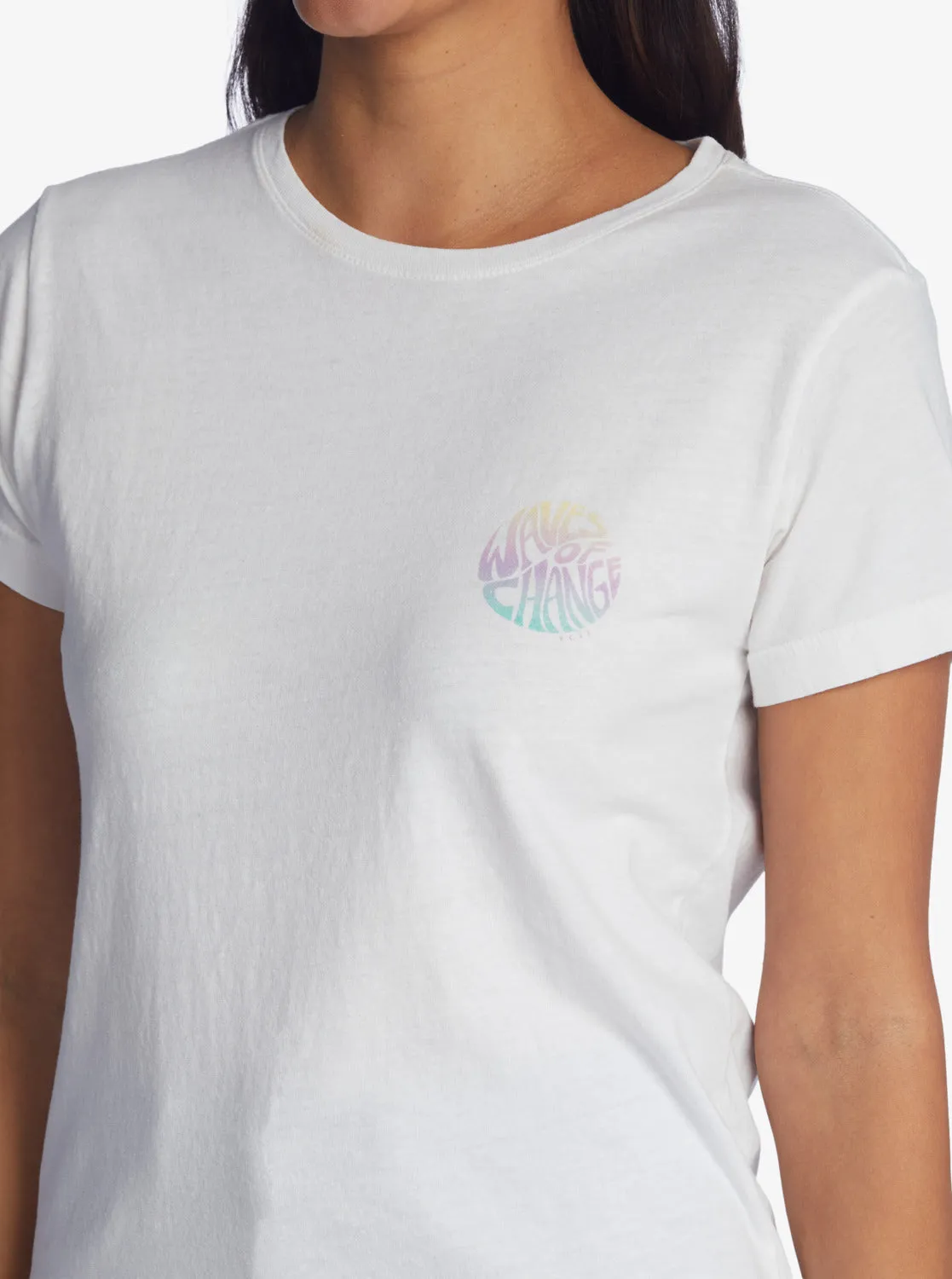 Waves Of Change Boyfriend T-Shirt - Snow White sold by Roxy product image thumbnail 3