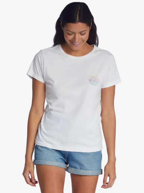 Waves Of Change Boyfriend T-Shirt - Snow White sold by Roxy
