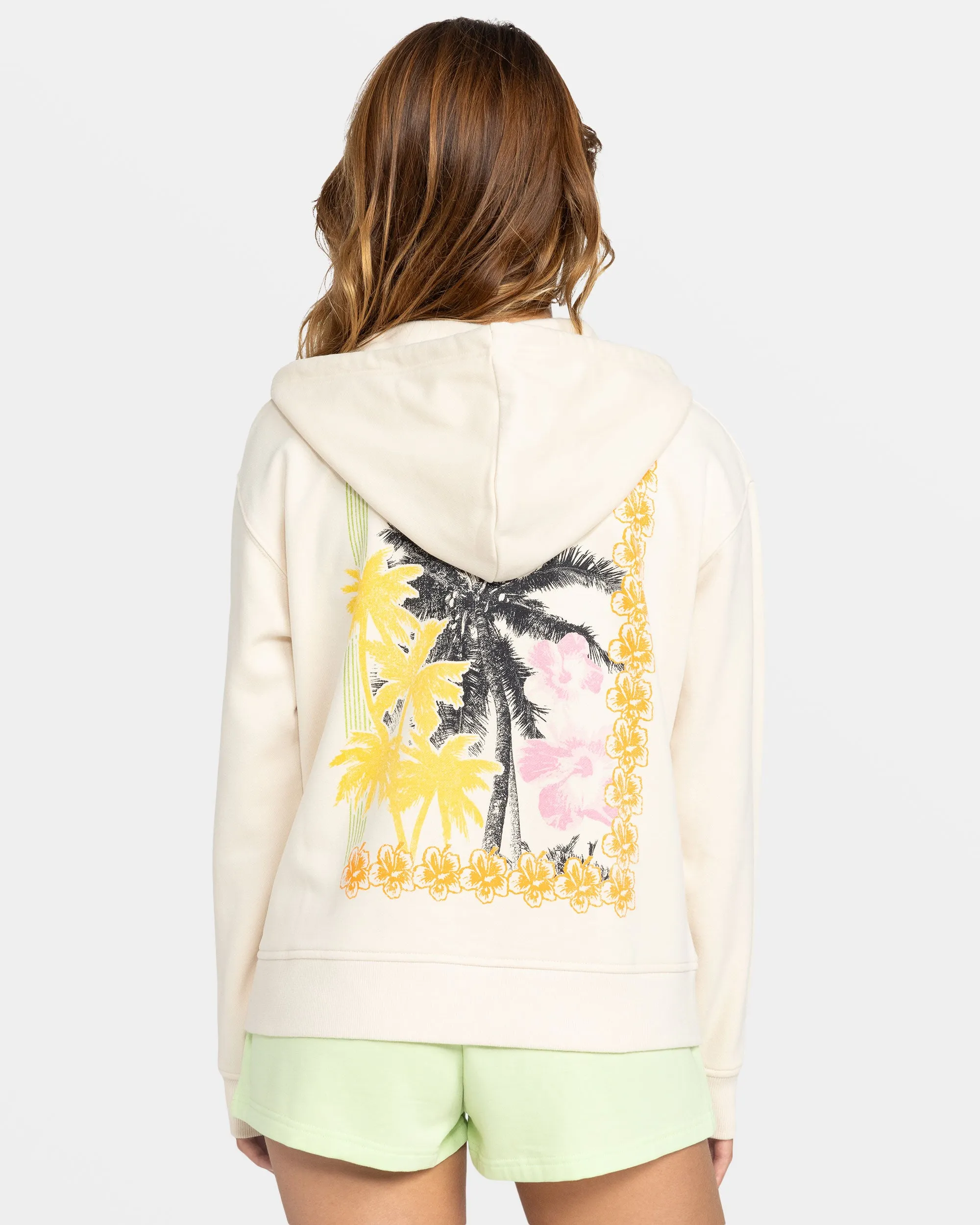 Evening Hike Zip Up Hoodie - Parchment sold by Roxy product image thumbnail 2