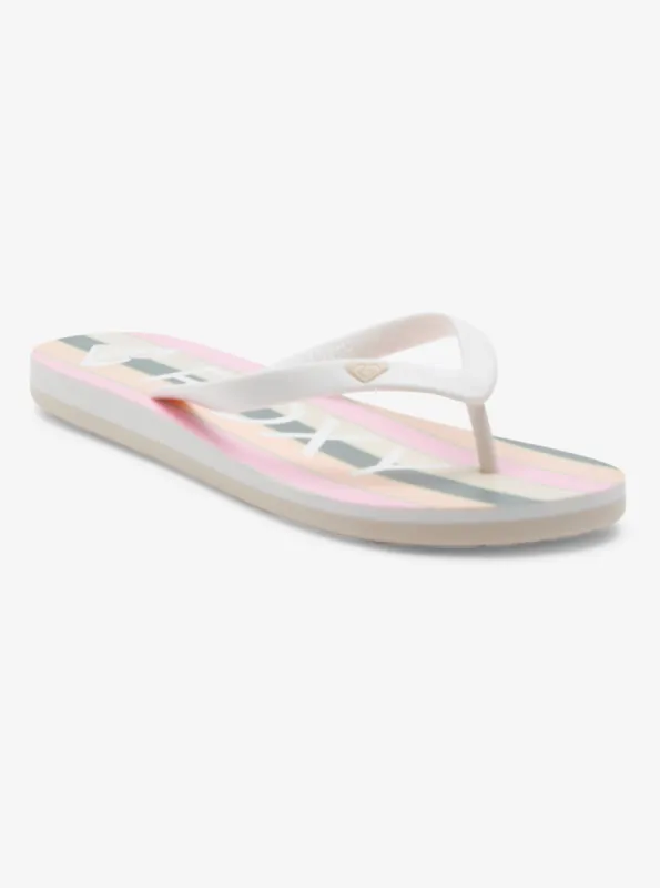 Tahiti Flip-Flops - Peach Cream sold by Roxy