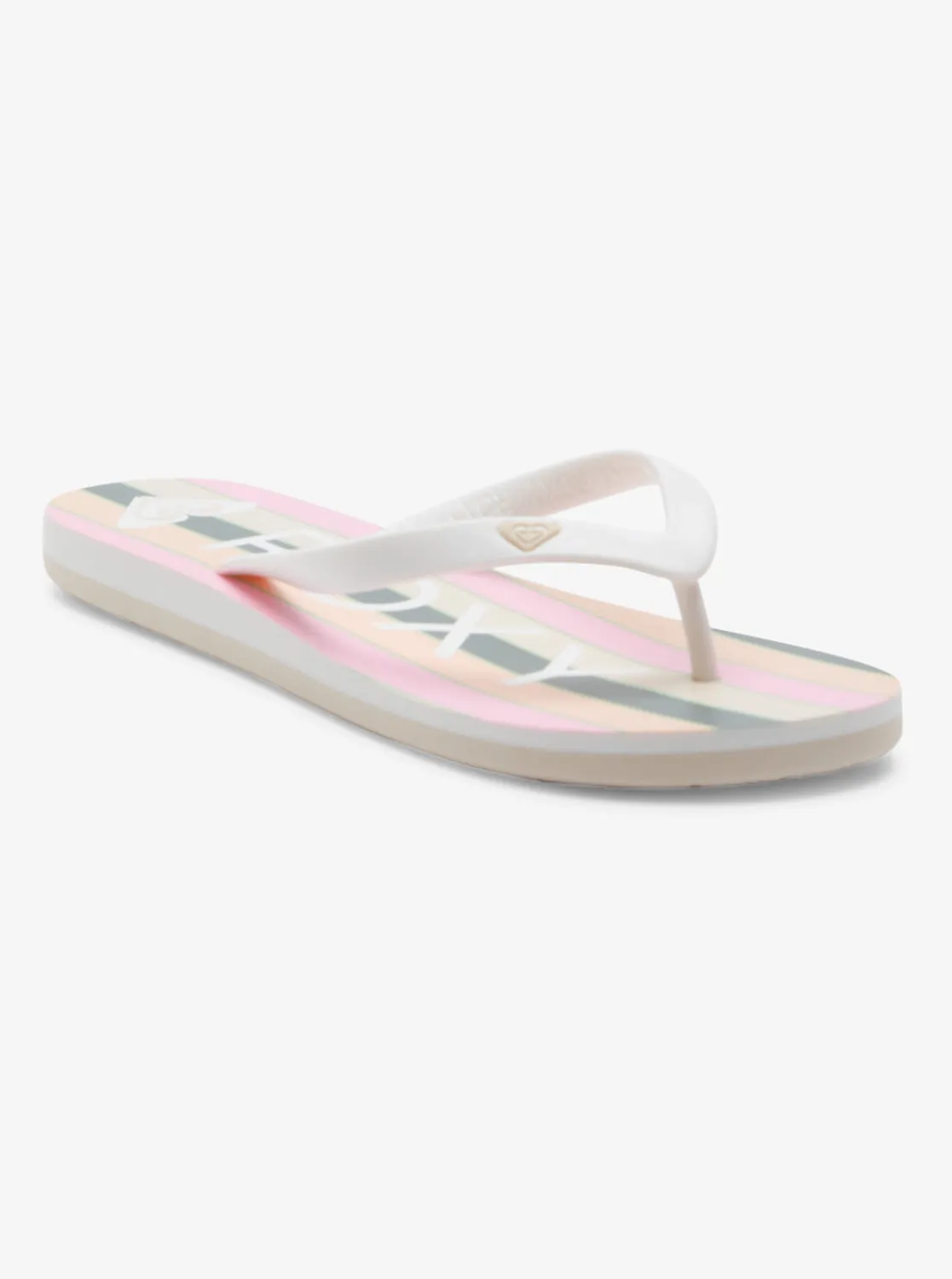 Tahiti Flip-Flops - Peach Cream sold by Roxy
