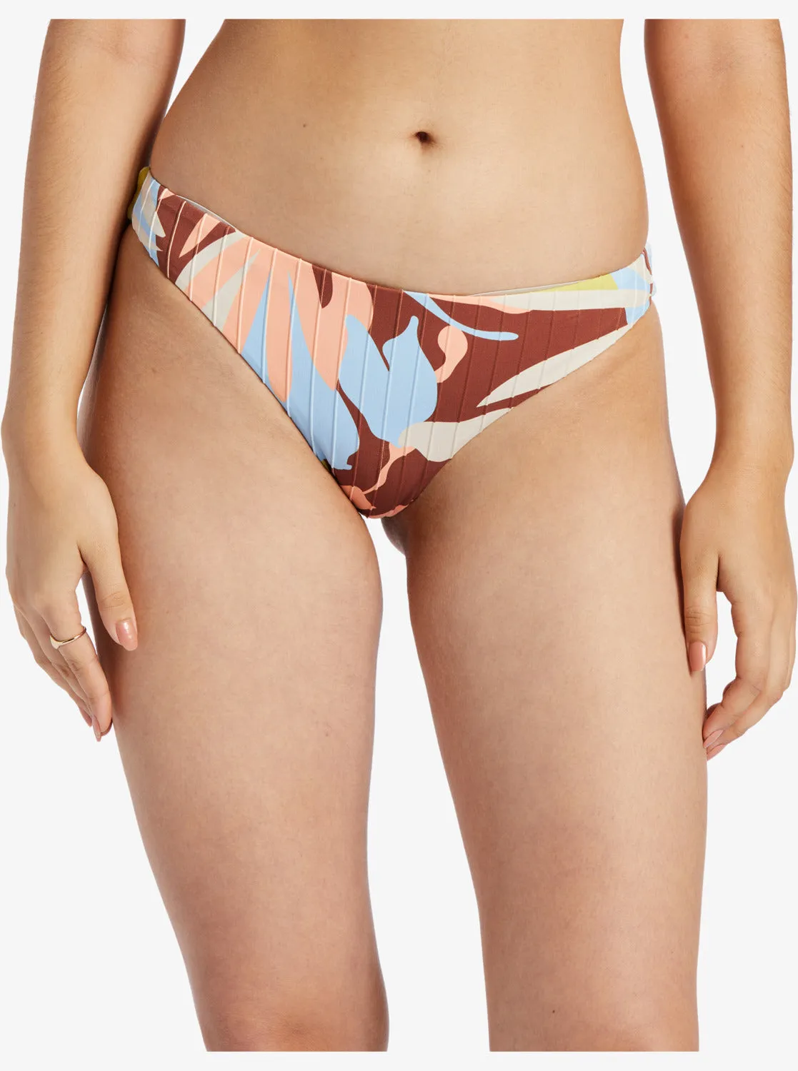 Floradelic Cheeky Printed Bikini Bottoms - Rustic Brown Floraldelic sold by Roxy product image thumbnail 5