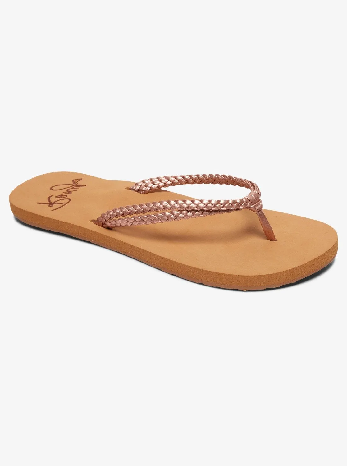 Costas Flip-Flops - Rose Gold sold by Roxy