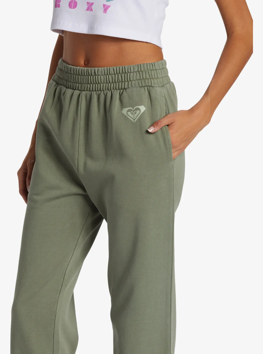 Lineup Fleece Pant Sweatpants - Agave Green sold by Roxy product image thumbnail 3