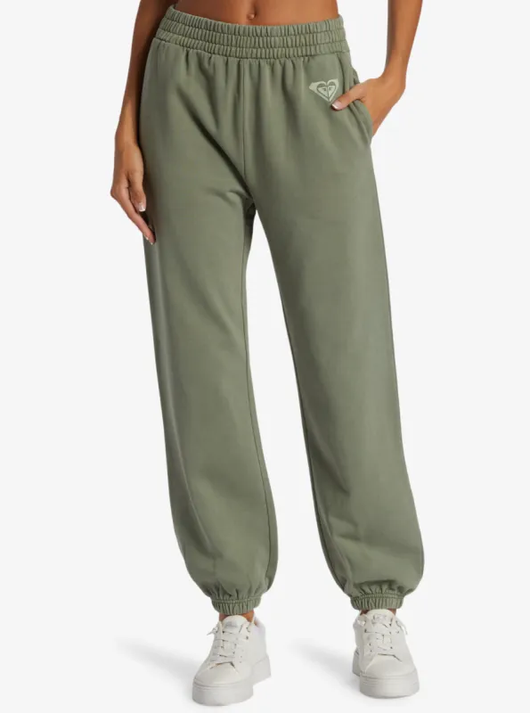 Lineup Fleece Pant Sweatpants - Agave Green made by Roxy