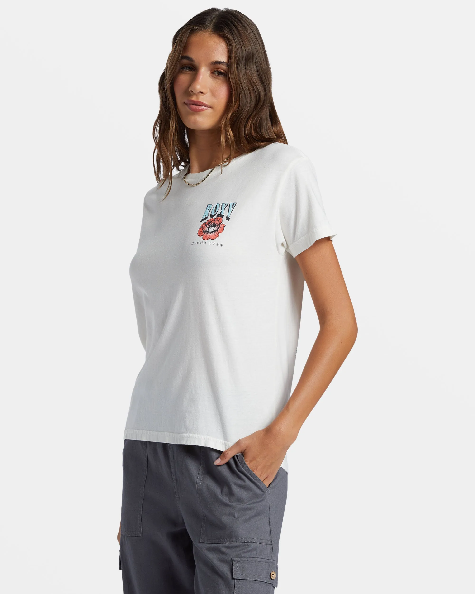 Iconic Sun Boyfriend T-Shirt - Snow White sold by Roxy product image thumbnail 4
