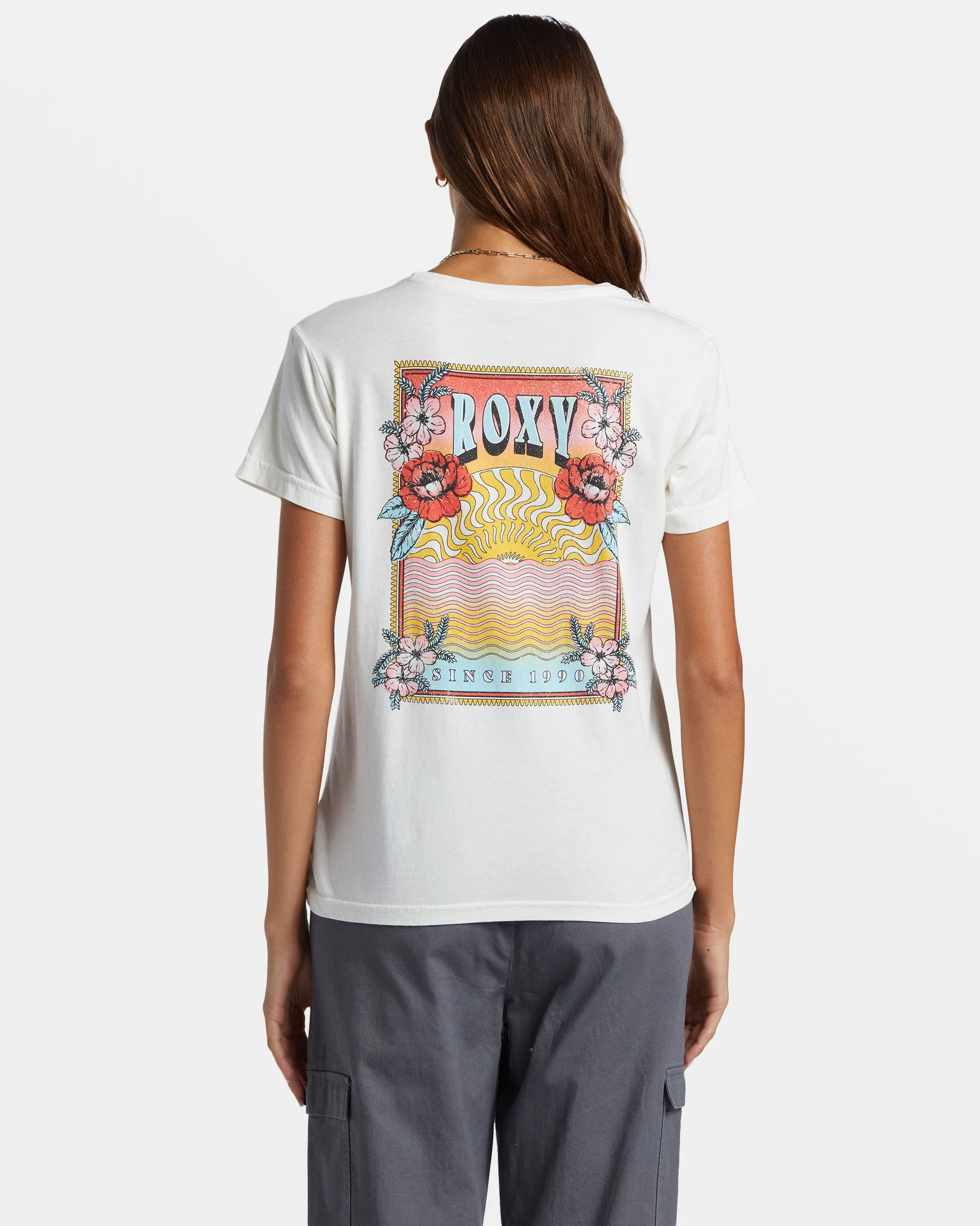 Iconic Sun Boyfriend T-Shirt - Snow White sold by Roxy product image thumbnail 2