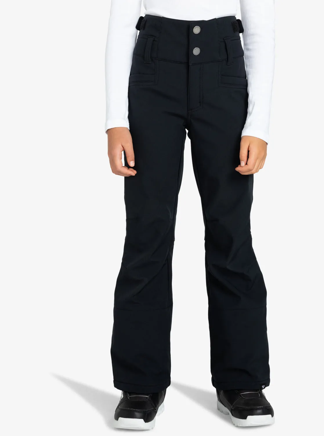 Girls 4-16 Rising High Technical Snow Pants - True Black sold by Roxy