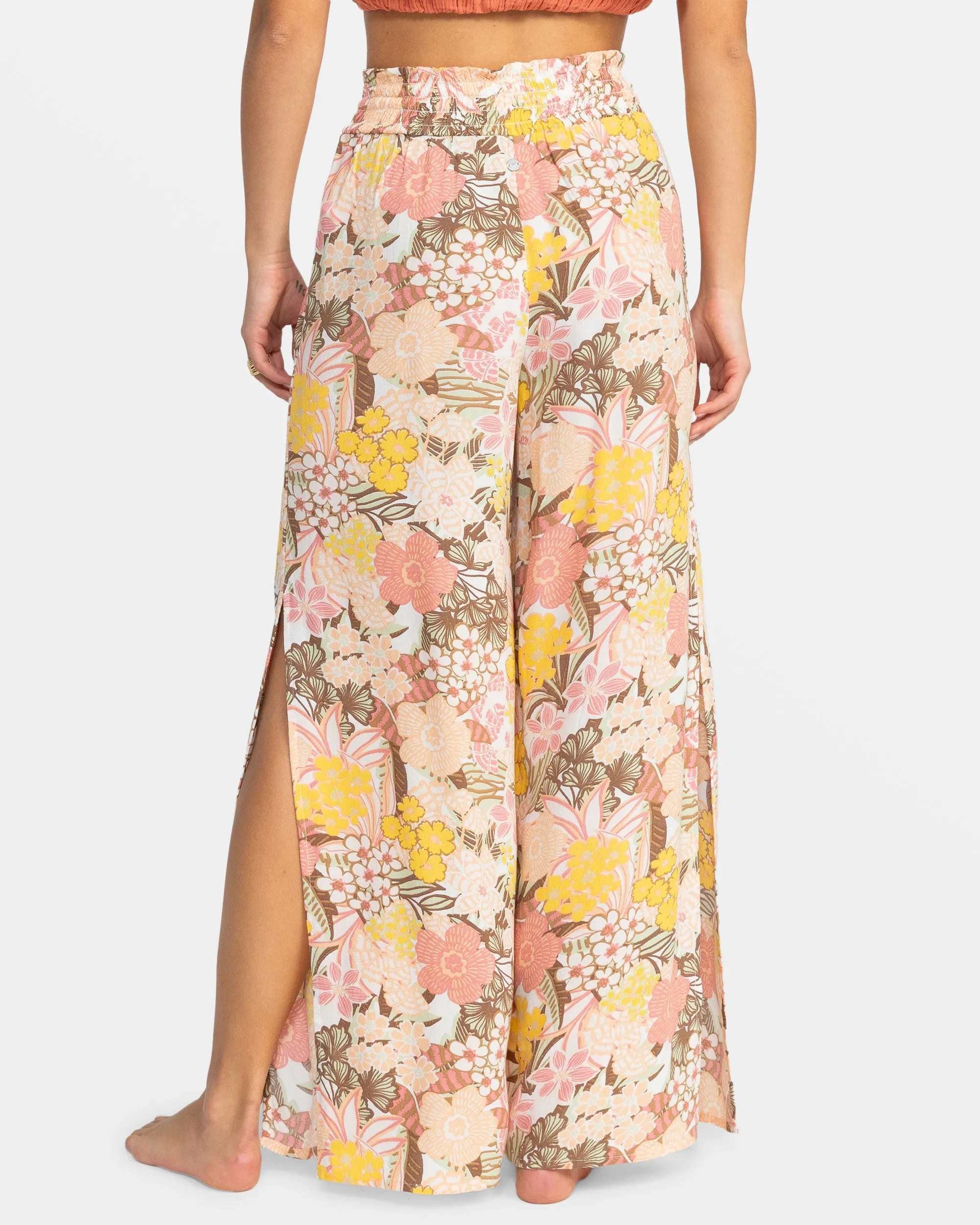 Tropical Rhythm Wide Leg Beach Pants - White Viva La Vida sold by Roxy product image thumbnail 2