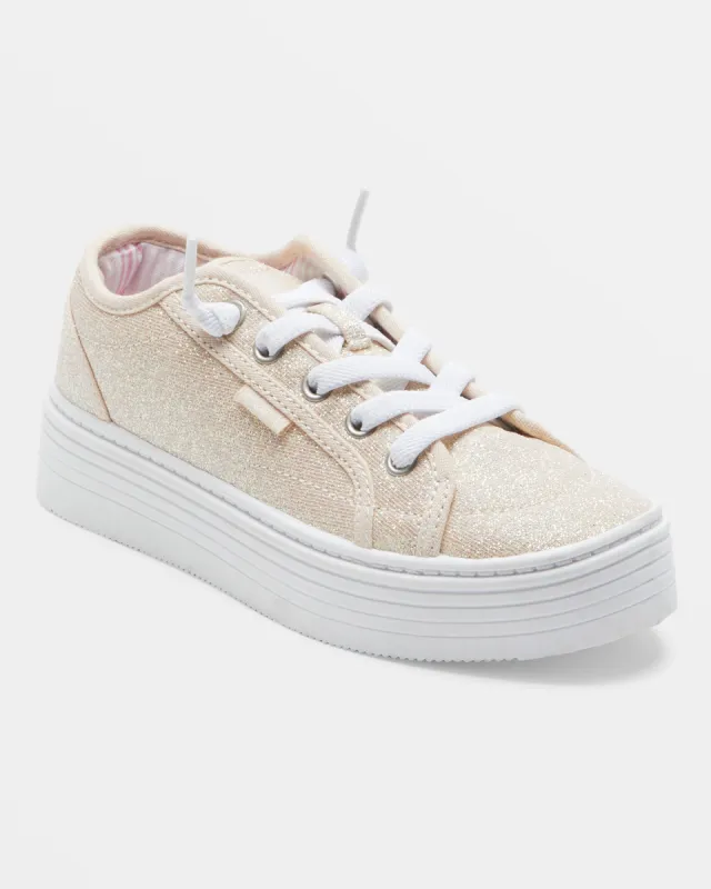 Girls 4-16 Sheilahh Lace-Up Shoes - Tan made by Roxy
