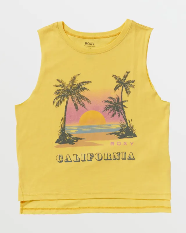 Sunset Beach California Tank - Banana Cream sold by Roxy