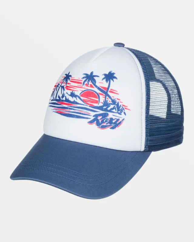 Dig This Trucker Hat - Bijou Blue sold by Roxy