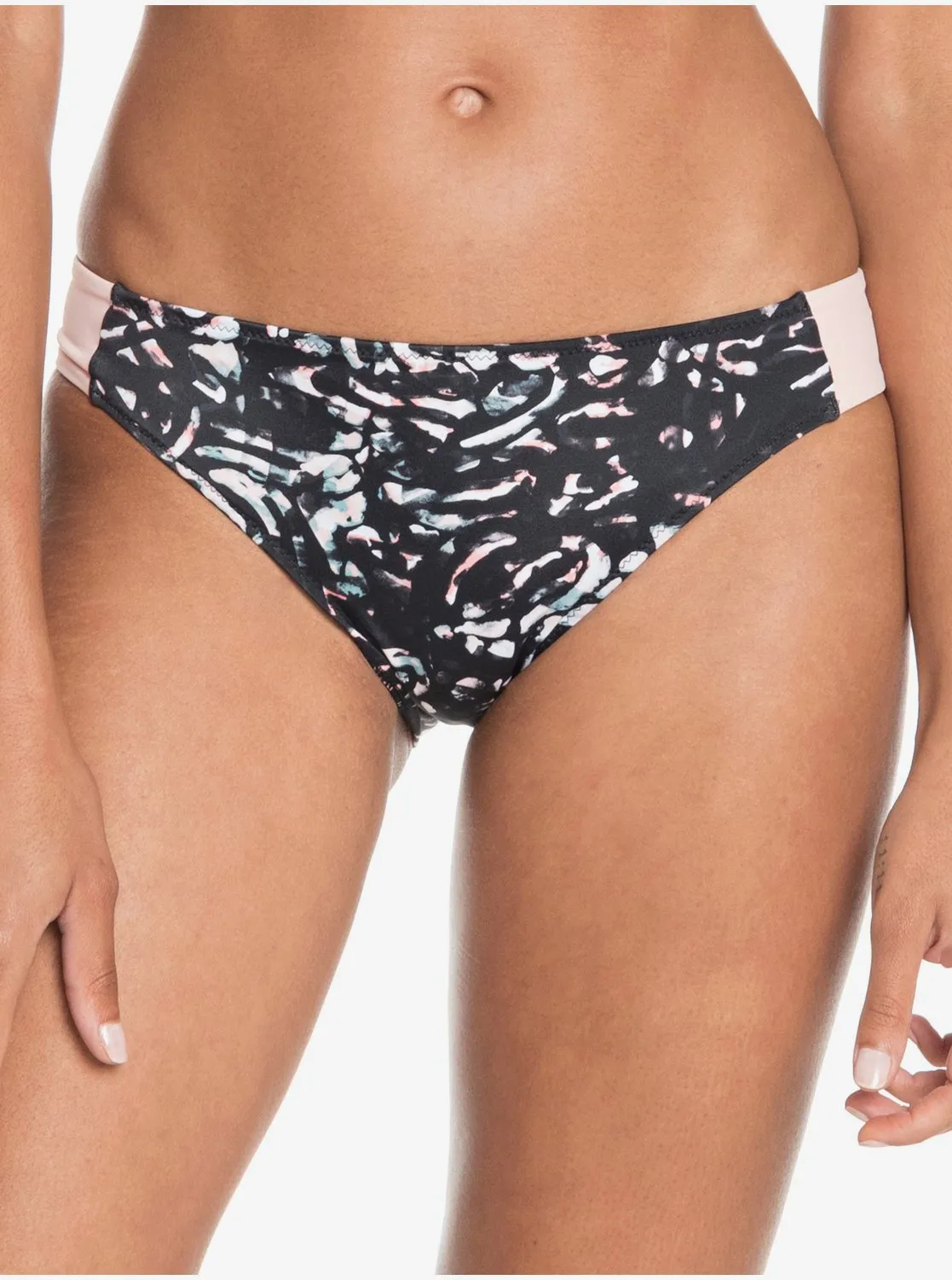 Roxy Fitness Full Bikini Bottoms - True Black Izi sold by Roxy