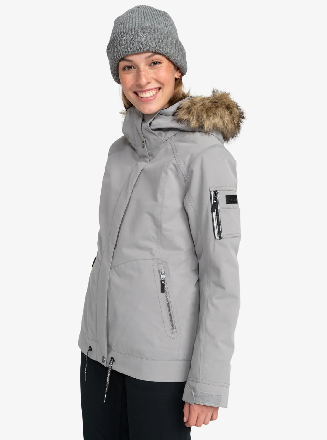 Meade Technical Snow Jacket - Heather Grey sold by Roxy product image thumbnail 2