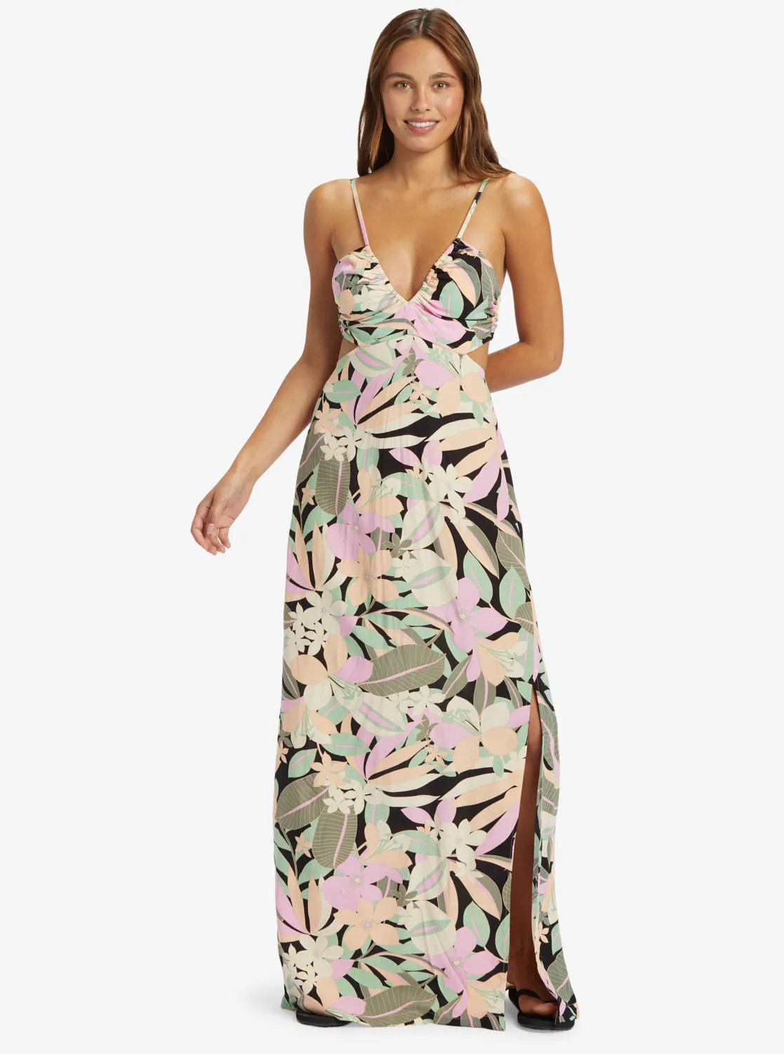 Riviera Nights Dress - Anthracite Palm Song sold by Roxy product image thumbnail 3