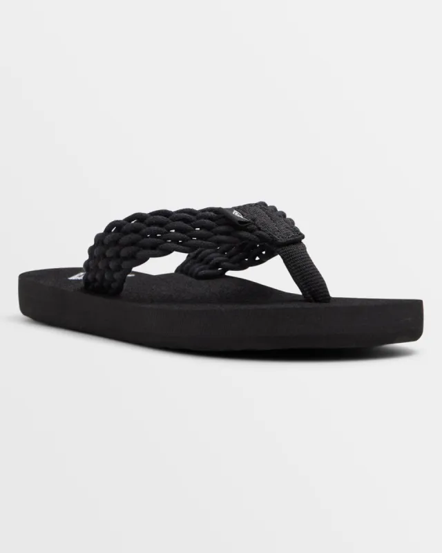 Girls Porto II Sandals - Black sold by Roxy