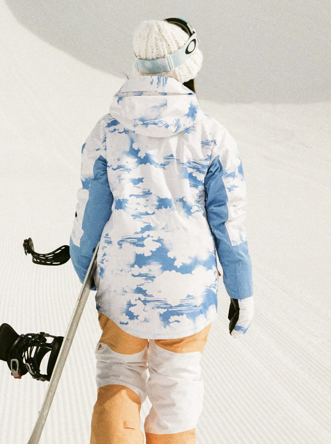 Chloe Kim Technical Snow Jacket - Azure Blue Clouds sold by Roxy product image thumbnail 3
